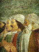 Piero della Francesca the legend of the true cross, detail painting